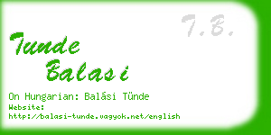 tunde balasi business card